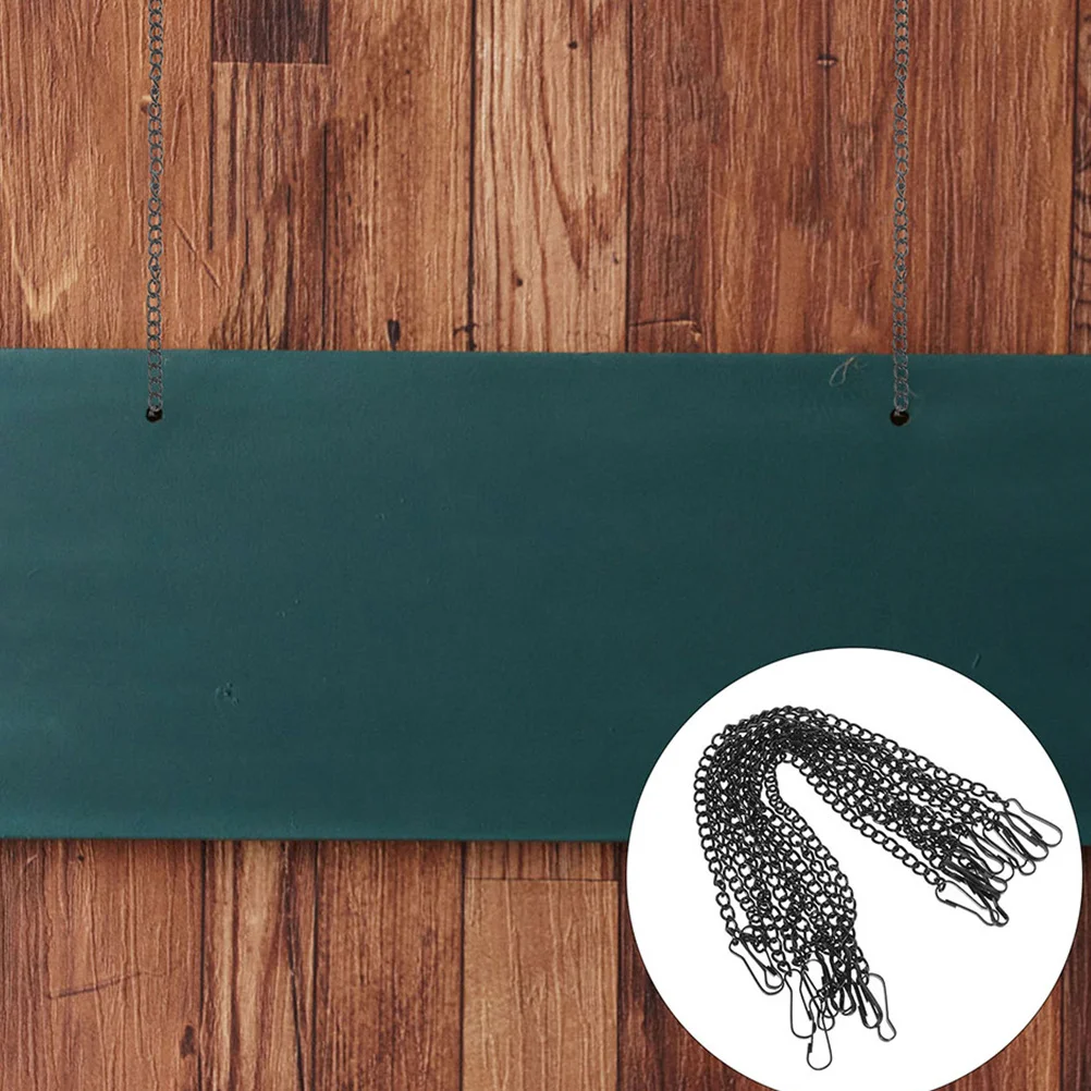 

20Pcs Metal Hanging Chains Stylish Decorative Hooks for Signs Plants Photos Adjustable Length Durable Iron Material