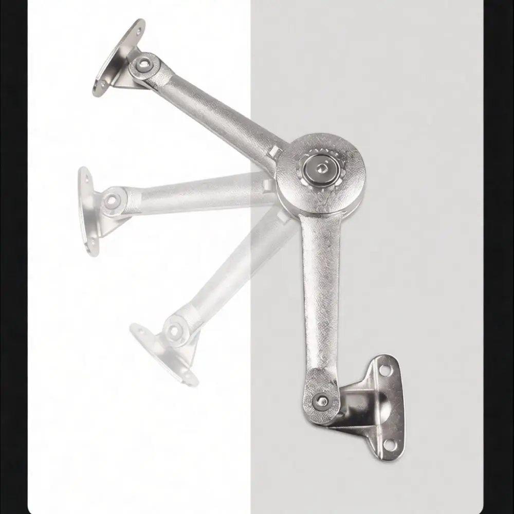 Folding Cabinet Door Support Rod Hydraulic Hinge For Glass Narrow Frame Free Stop Damper Furniture Hardware Fittings