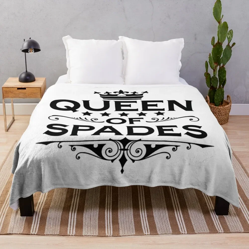 

Womens Queen Of Spades Clothing Qos apparel for Throw Blanket valentine gift ideas Designers Loose blankets ands Blankets