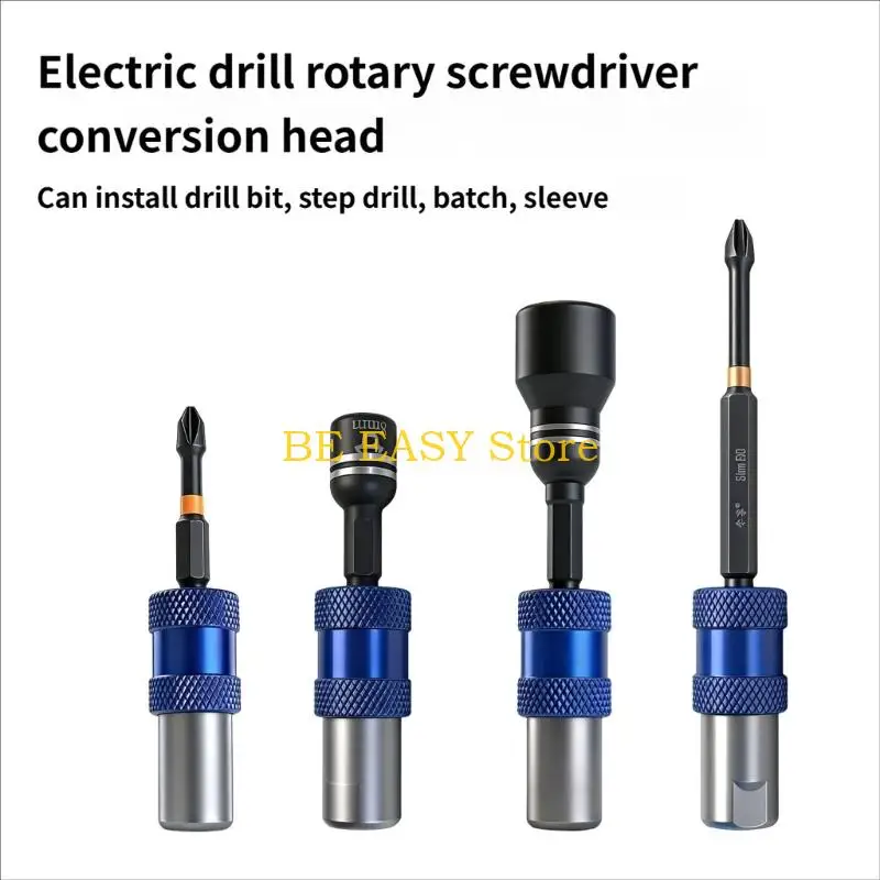 

E28F Universal Power Tool Adapter With Fast Release Design Suitable With Drills Sturdy Metal Drill Bit Converter