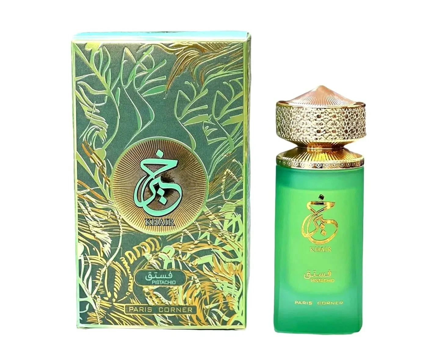 Paris Corner Pistacho Khair Perfume unisex 3,4 oz/100 ml Edp para hombres y mujeres Embalaje elegante Regalos navideños