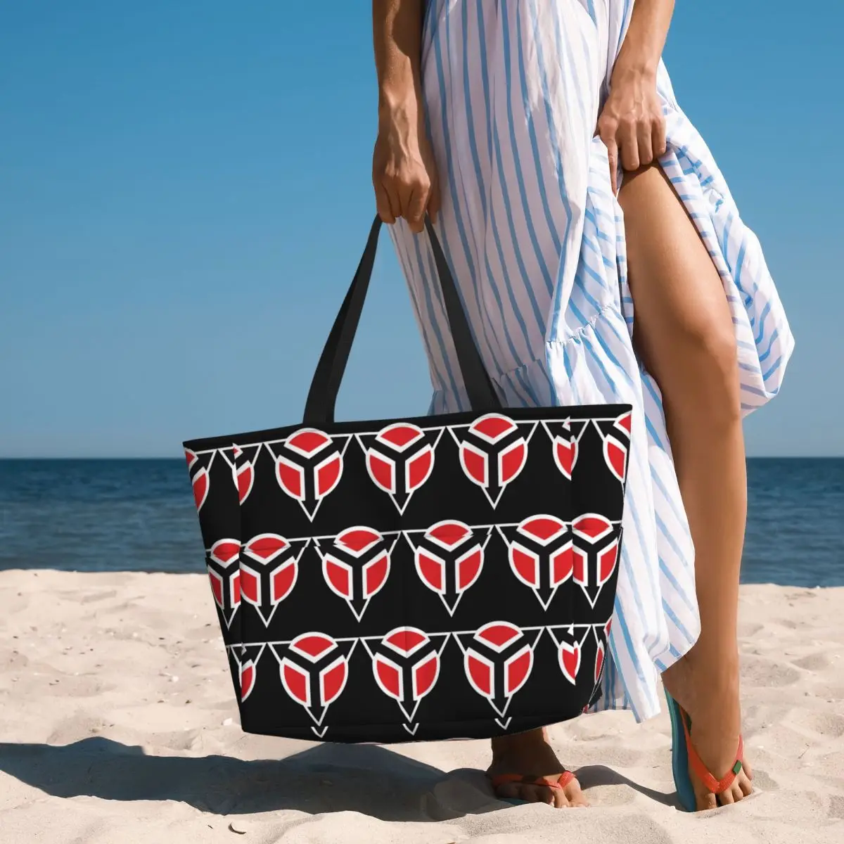 Killzone Helghast Insignia Beach Tote Bag Sport Gym Yoga Duffle Large Tote Bag Women Travel Bag Fitness bag