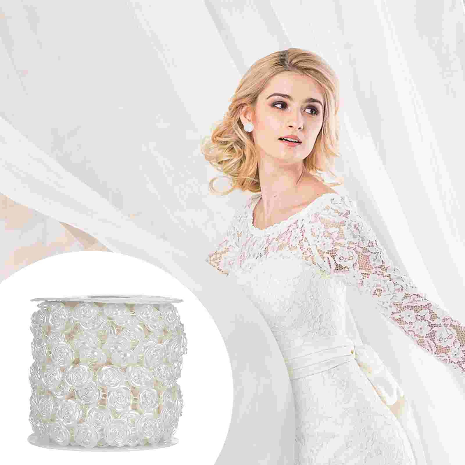 

Hair Accessories Flower Trim Garlands Beaded Decoration Ribbon Beads Chain