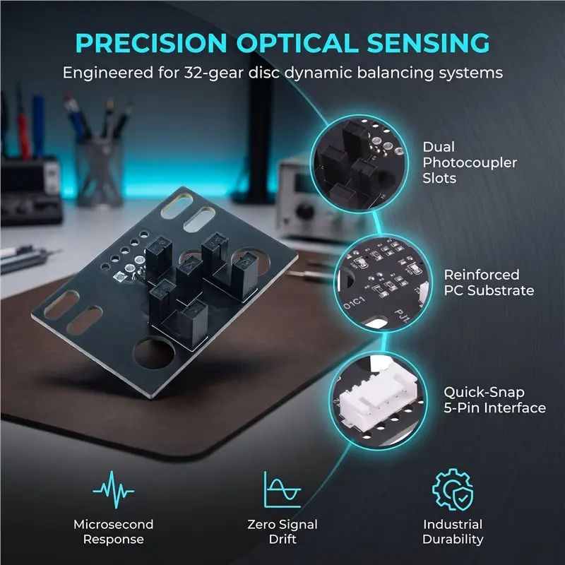 ABVL-Balance Machine Accessories Photoelectric Sensor Position Sensing Board Position Sensing Board 32 Gear Disc Sensor