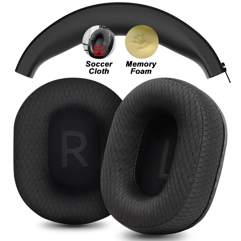 OME OH MY EAR Kopfhörerpolster für BASEUS Bowie H1S/H1i/H1 PRO D05 Ersatz-Ohrpolster Mesh-Tuch Memory Covers Schwamm Soft Protein 10