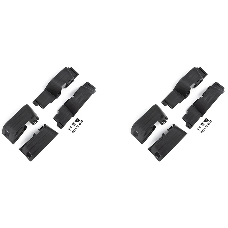 

ABWE-2X Black Plastic Front And Rear Mud Flaps Fender For 1/10 RC Crawler Car Axial SCX10 II 90046 90047 Upgrade Parts