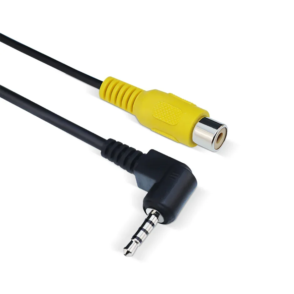 QXNY  AV In Video Cable Adapter 2.5mm AV Jack Male Plug To RCA Female Adapter Cable for GPS and Rear Camera Converter Cable