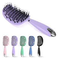 Stripe Detangle Hairbrush Professional Women Comb Wet Hair Brush Scalp Massage Comb Brush for Hairdresser Hairdressing Tools