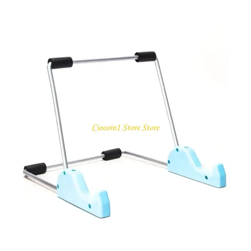 A3PC Heavy Duty Metal Tablet Holder Angles Adjustable Angles Foldable Tablet Stand For Office Kitchen Bedroom and Travel Use