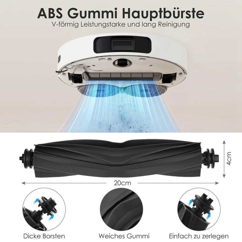 مجموعة قطع غيار مكنسة روبوت كاملة ، وسائد ممسحة ، وأكياس غبار ، وفرش ، مرشحات لدريم L10s ألترا ، L10 ألترا