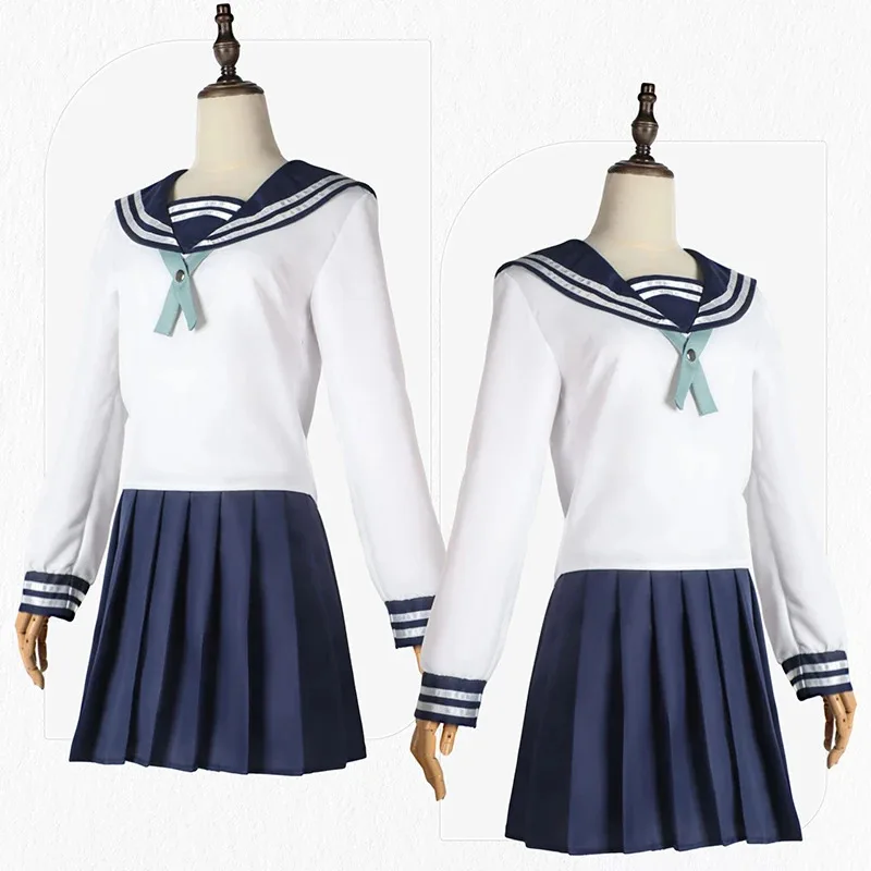 2025 Anime Jujutsu Kaisen Riko Amanai disfraz Cosplay JK falda de marinero uniforme escolar fiesta de Halloween carnaval mujeres pelucas vestidos