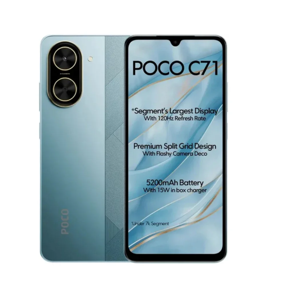 Poco C71 4G 128GB + 4GB RAM، 128GB + 4GB RAM، Processador UNISOC T7250، كاميرا 32 ميجابكسل، Versão Global، Bateria 5200mAh   #4