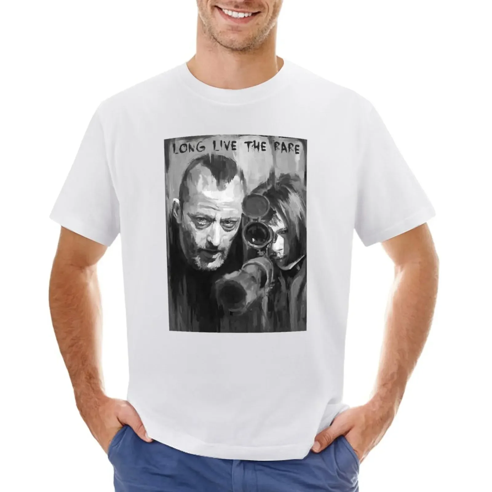 

Leon The Professional Premium T-shirt vintage clothes blacks kawaii clothes t shirts for men cotton