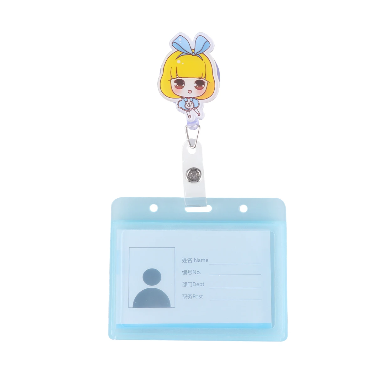 

5 Pcs Waterproof Badge Holder Reel Easy Access Lanyard Case for Nurse Business Card Protection