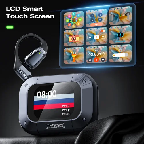Imagen 2 del producto Erazer XT82PRO TWS Bluetooth 5,4 auriculares de traducción auriculares inalámbricos pantalla Digital LED auriculares ASMR auriculares aplicación