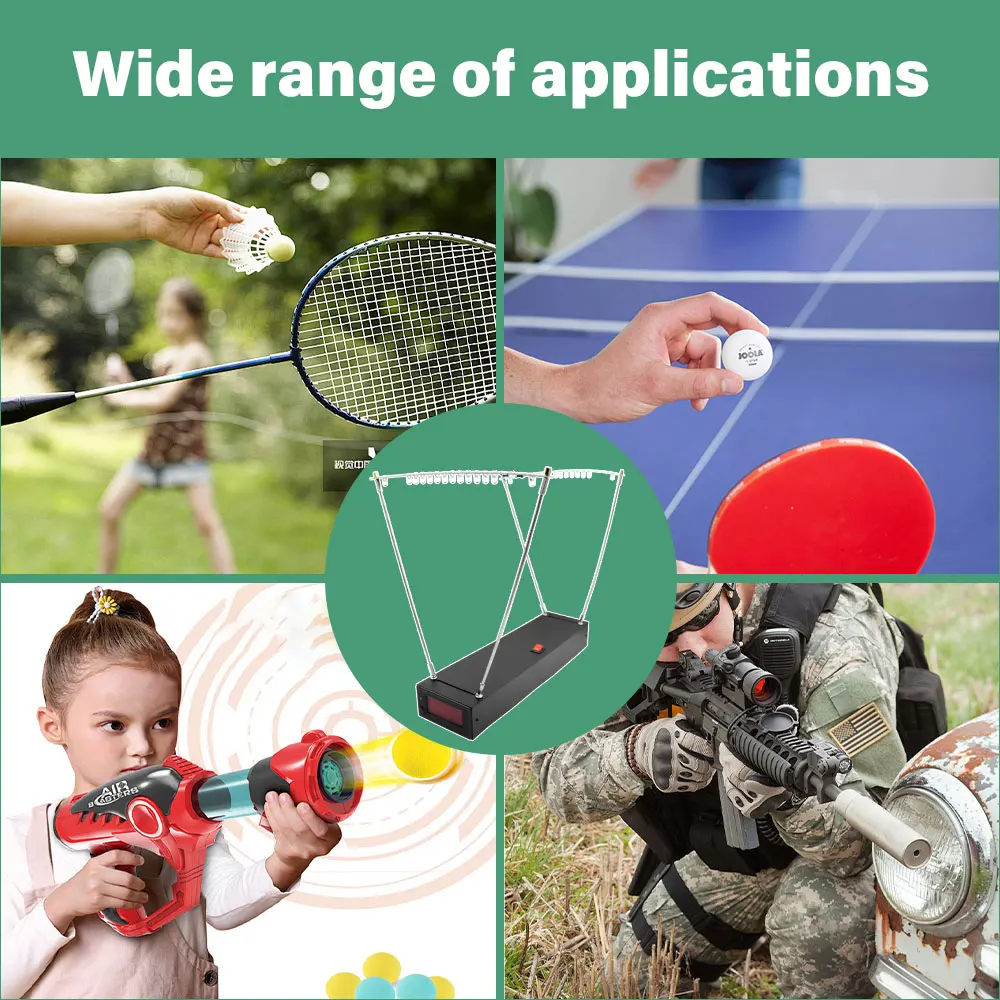 เครื่องวัดความเร็วรุ่นใหม่ 30-9999 ฟุตต่อวินาที สำหรับการยิง โครโนกราฟ เครื่องวัดความเร็ว วัดความเร็วกระสุนหนังสติ๊ก เครื่องมือวัดความเร็ว