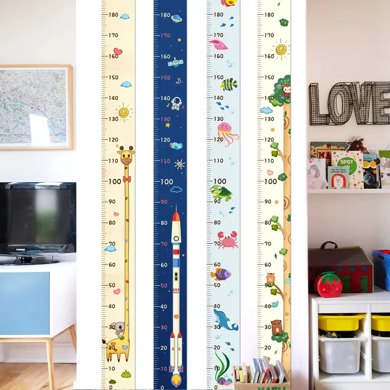 Pegatina  pared  medición  altura para bebé y niño, cinta métrica  altura para toda la pared