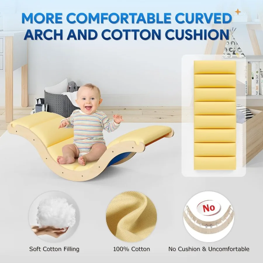 쿠션이 포함된 피클러 삼각형 세트 9in1 유아용 등반 장난감 13개 몬테소리 유아용 실내 대형 목재 등반 장난감