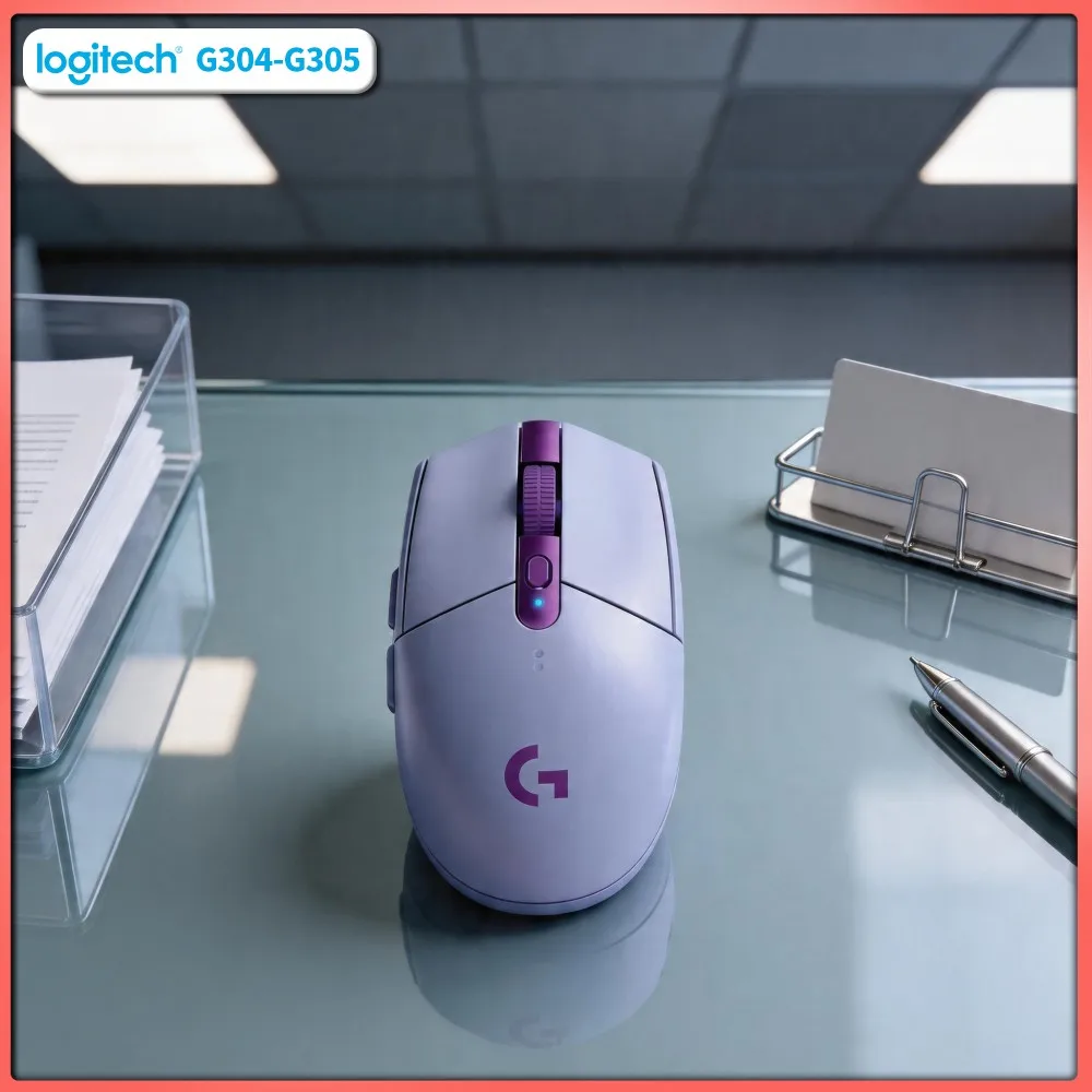 G305 Gaming Mouse, 12000 DPI HERO Sensor, 6 Programmable Keys, 250h Battery, Logitech PC Mac Gamer Favorite Tool Accessory