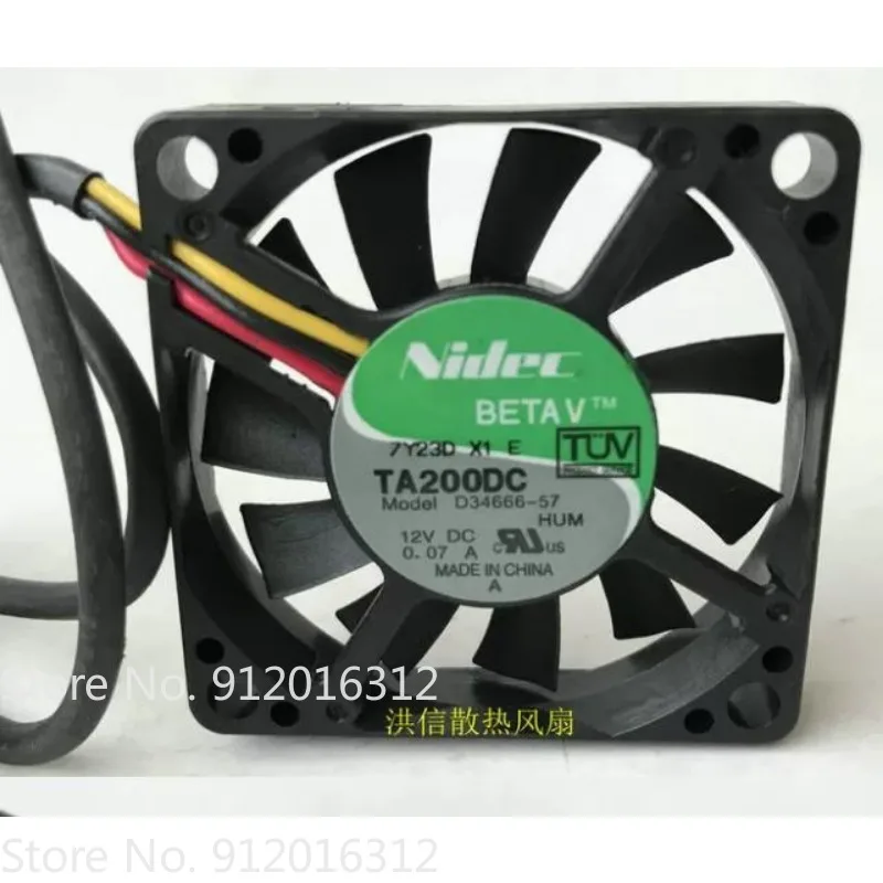 Original New Fan for Nidec TA200DC D34666-57 12V 0.07A Fan 5CM 50*50*10MM