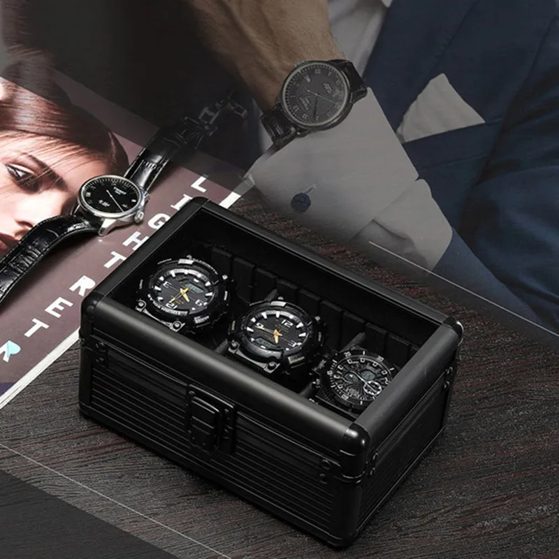 boite-de-rangement-pour-montres-en-alliage-d'aluminium-couvercle-de-presentation-transparent-boite-organisatrice-pour-montres-solution-de-rangement-domestique-pour-montres