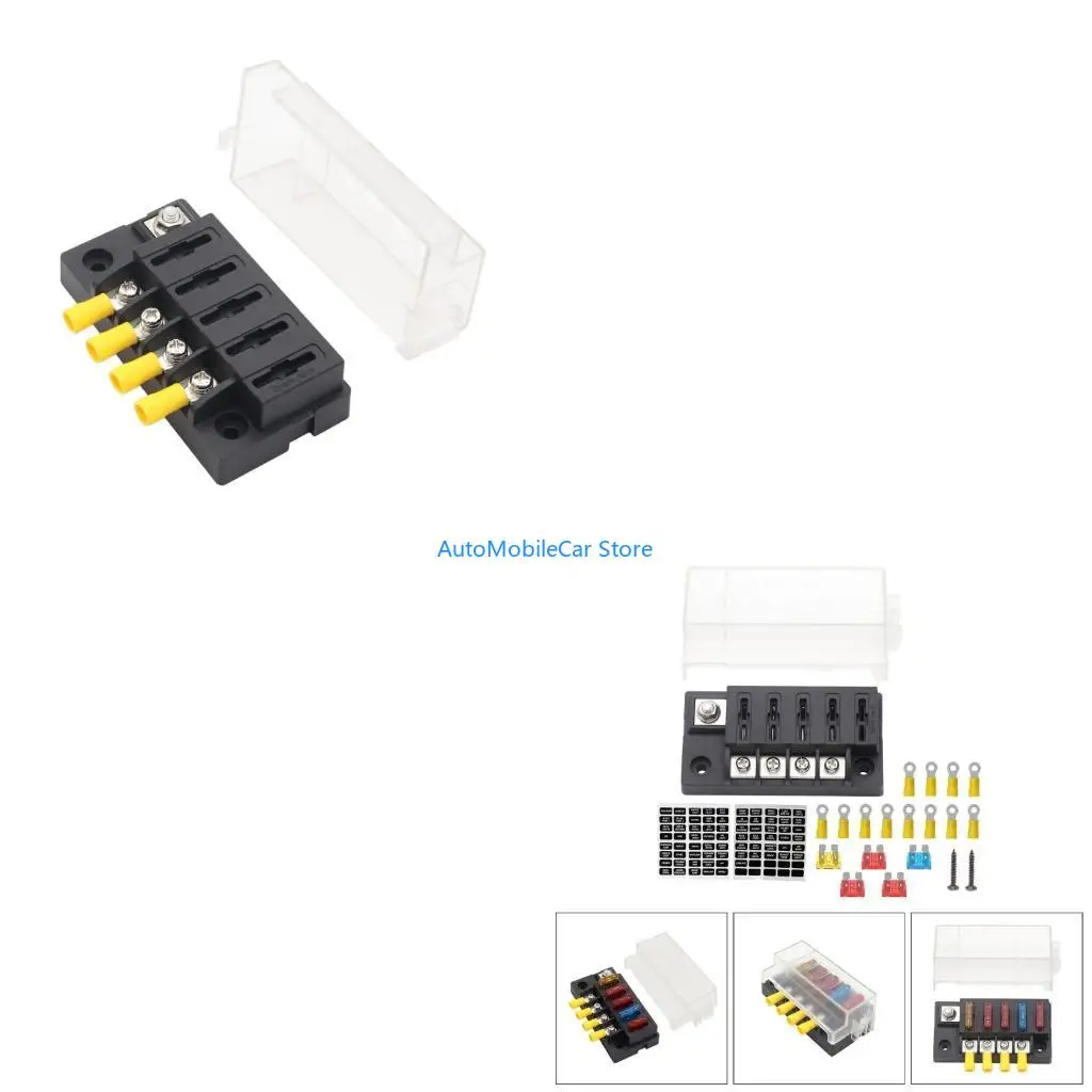 

Блок предохранителей G8TE, держатель коробки с предохранителями 32 В с водонепроницаемой крышкой, 4 схема предохранители с шиной