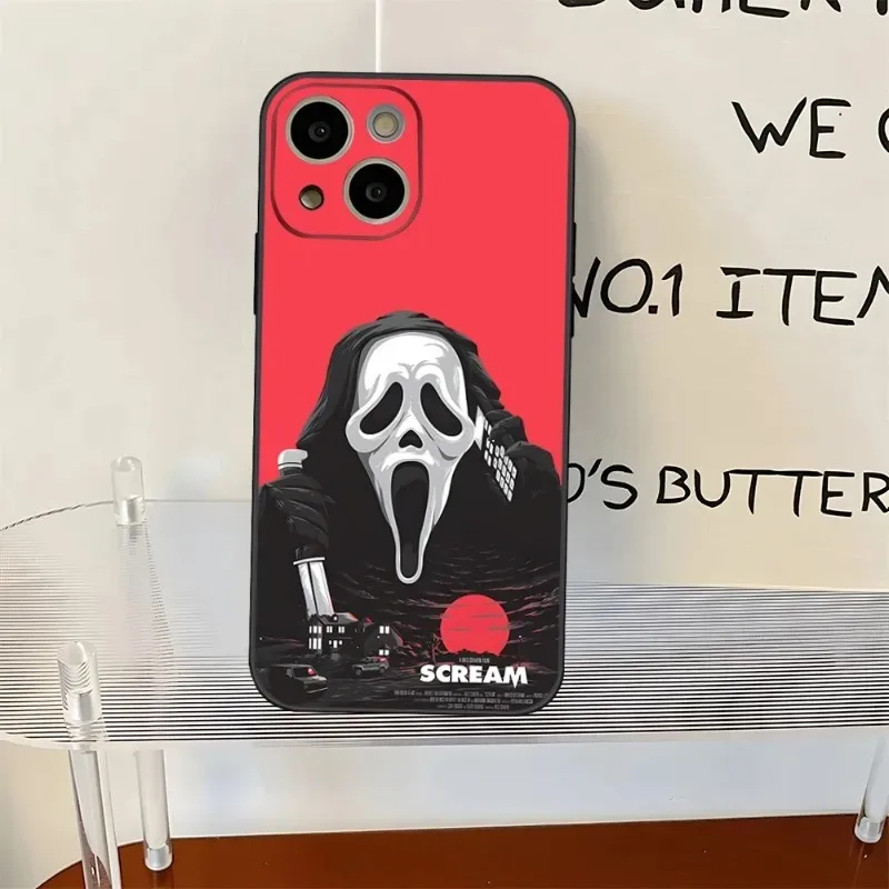 Ghostface Horror Scream Art Phone Case For Samsung Galaxy S10 S20 S21 S22 S23 S24 FE Plus Ultra Note 20 Back Cover