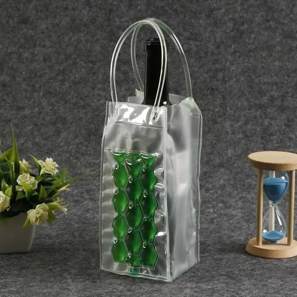 Wine Bottle Freezer Bag Portable Liquor Ice-Cold Tools Champagne Cooler Beer Cooling Gel Ice Carrier Holder With Handle