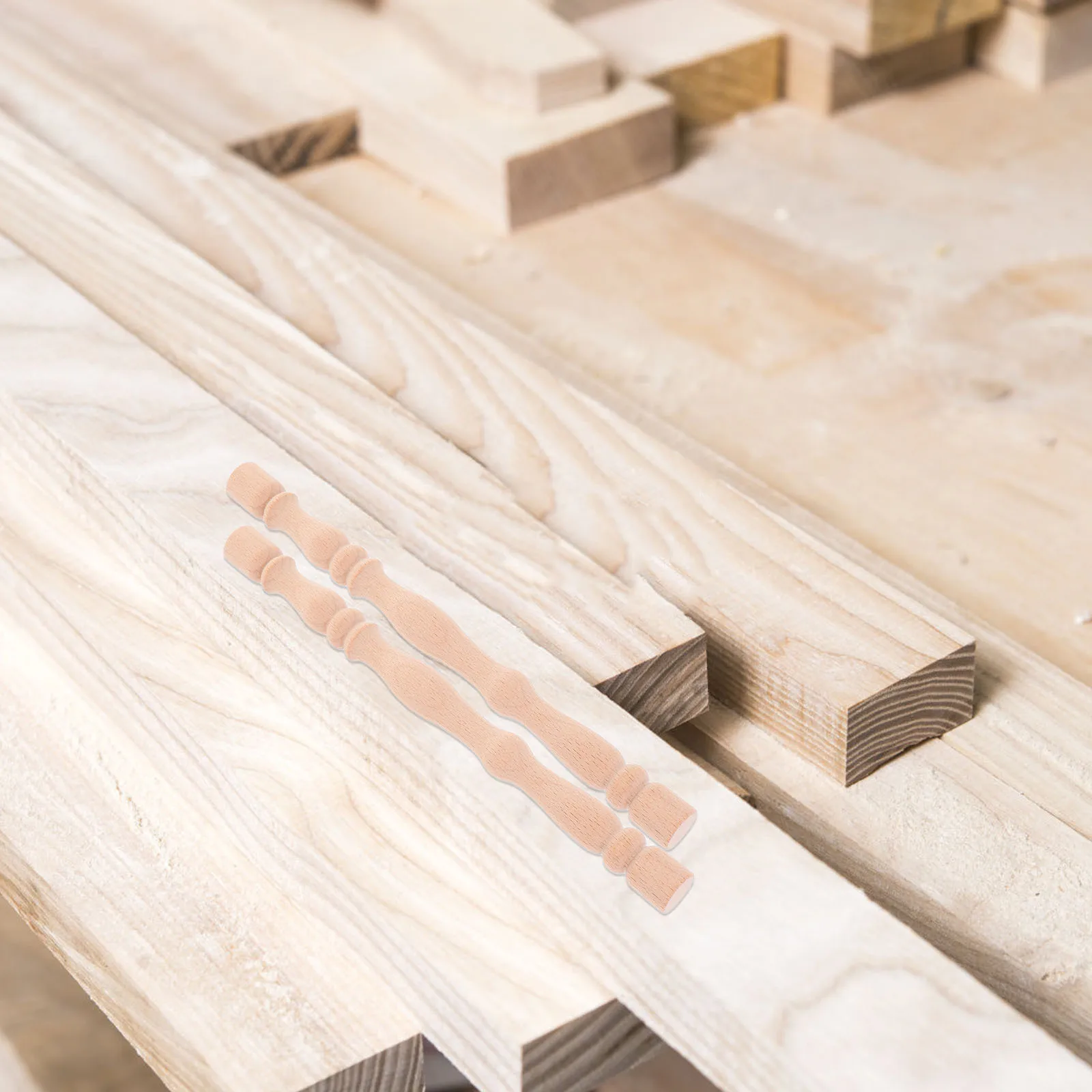 

2Pcs Wooden Roman Column Pillars Solid Wood Classic Style for Home Decor Corridor Furniture Legs Banister Spindles DIY Projects