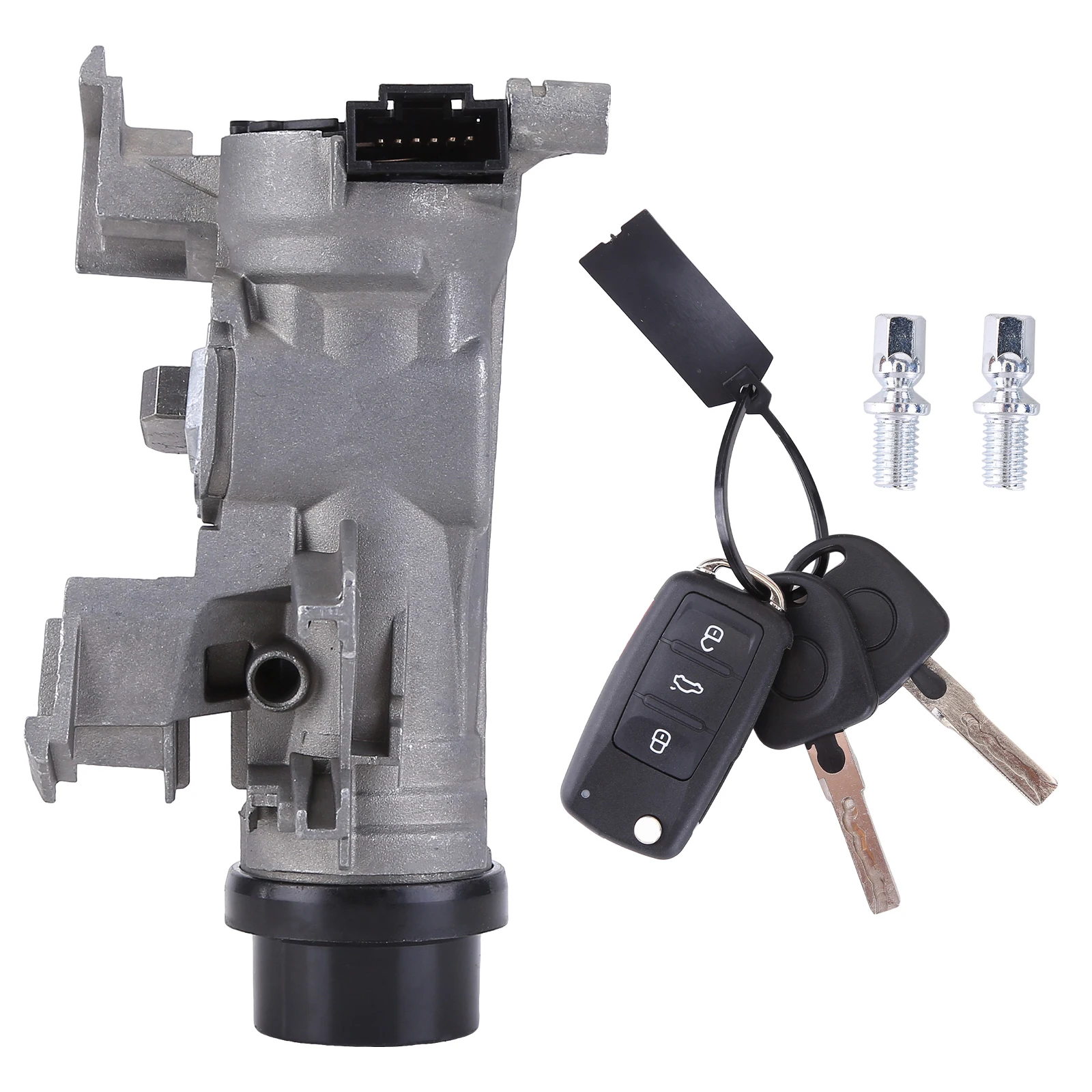 Ignition Switch Lock Assembly 1K0905851B Compatible for VW JETTA 06-18 W/Remote Control Key Shell