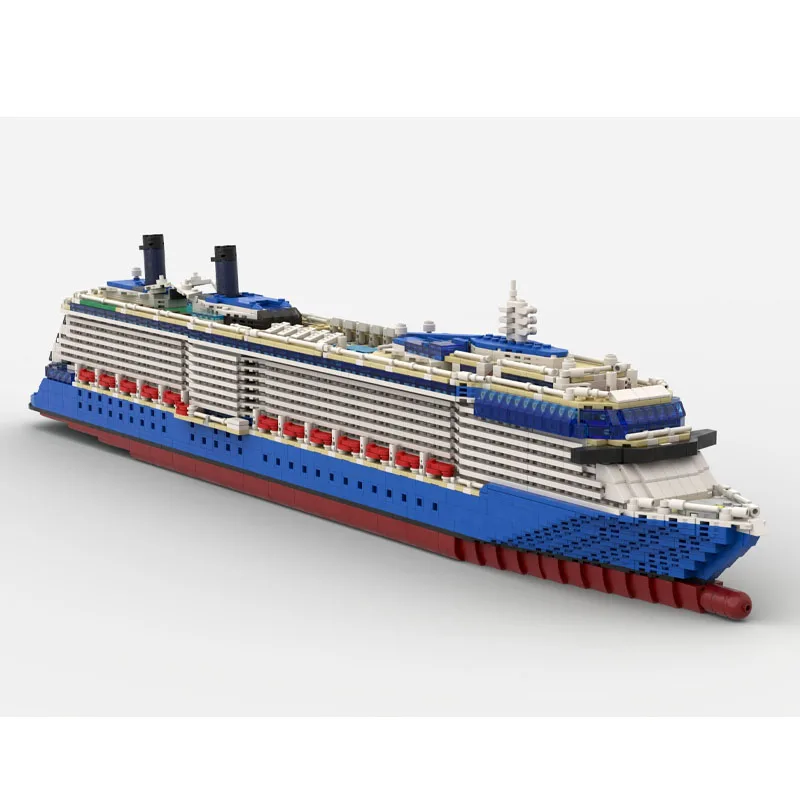 

MOC-175049 New Nautical Super Luxury Cruise Ship Building Block Model 3862 Parts Boys Children's Birthday Christmas Toy Gift