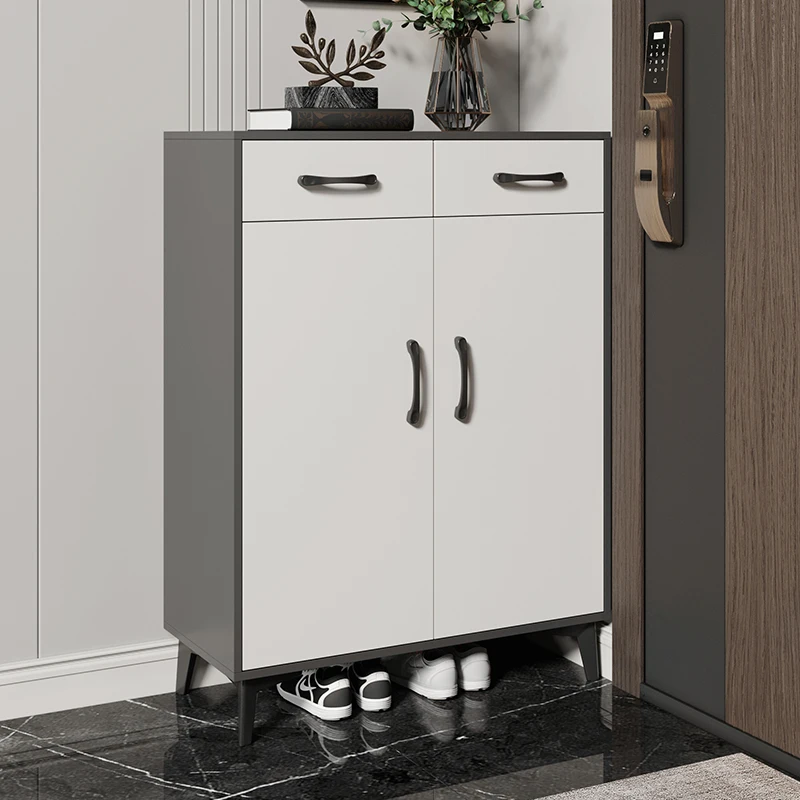 Lemari Cermin Lemari Sepatu Pajangan Rak Pertunjukan Makan Rak Sepatu Kayu Hemat Ruang Kamar Mandi Sapateira Perabotan Rumah