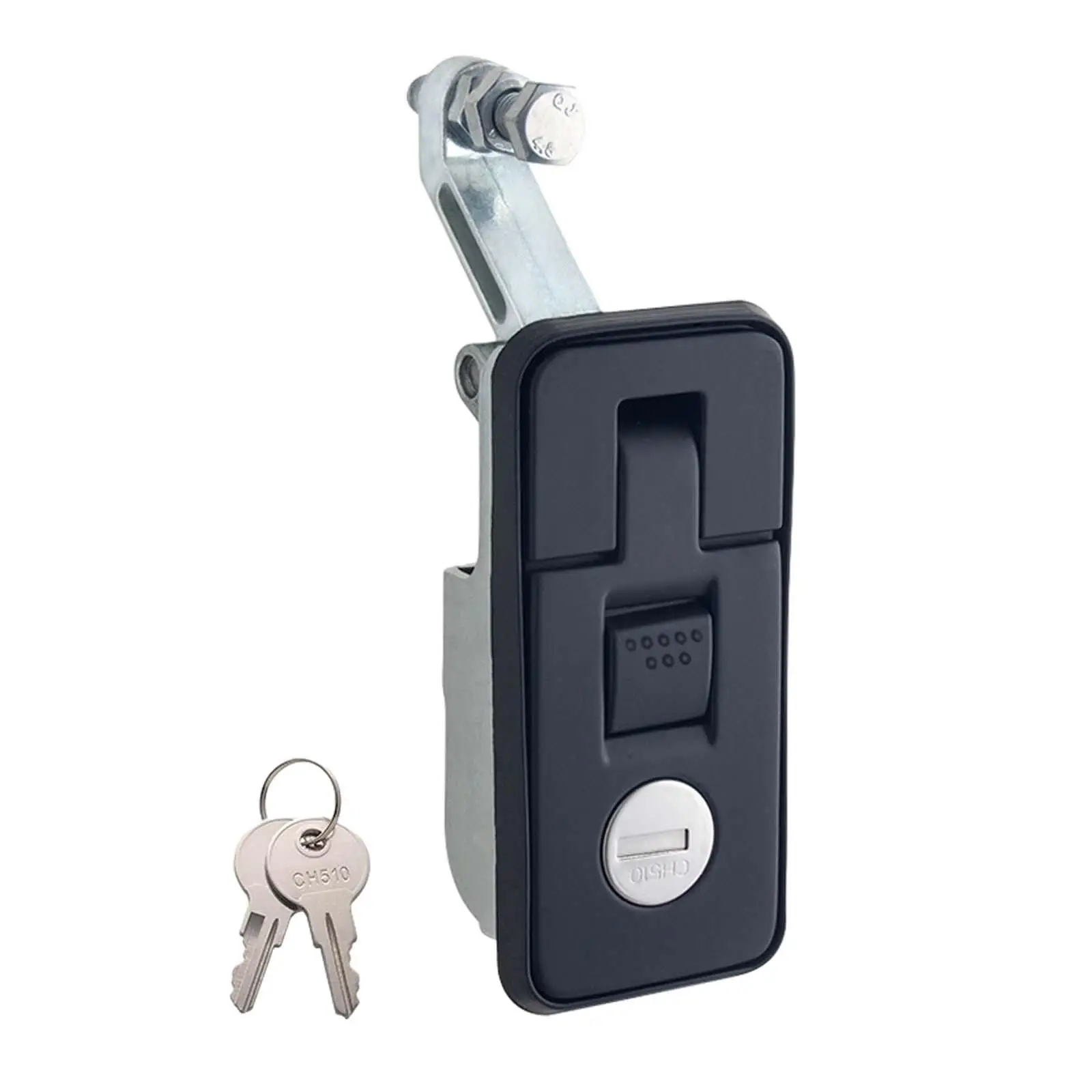 

Compression Latch Lock Hardware with 2 Key Adjustable Lever Easy Installation Flush Lever Latch Flush Mount Trigger Latch