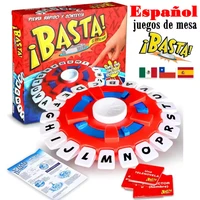 Juego Basta español, juguetes De cartas De reunión familiar De ritmo rápido para adultos y niños, aprendizaje De letras, Lengua española, Juegos De Mesas