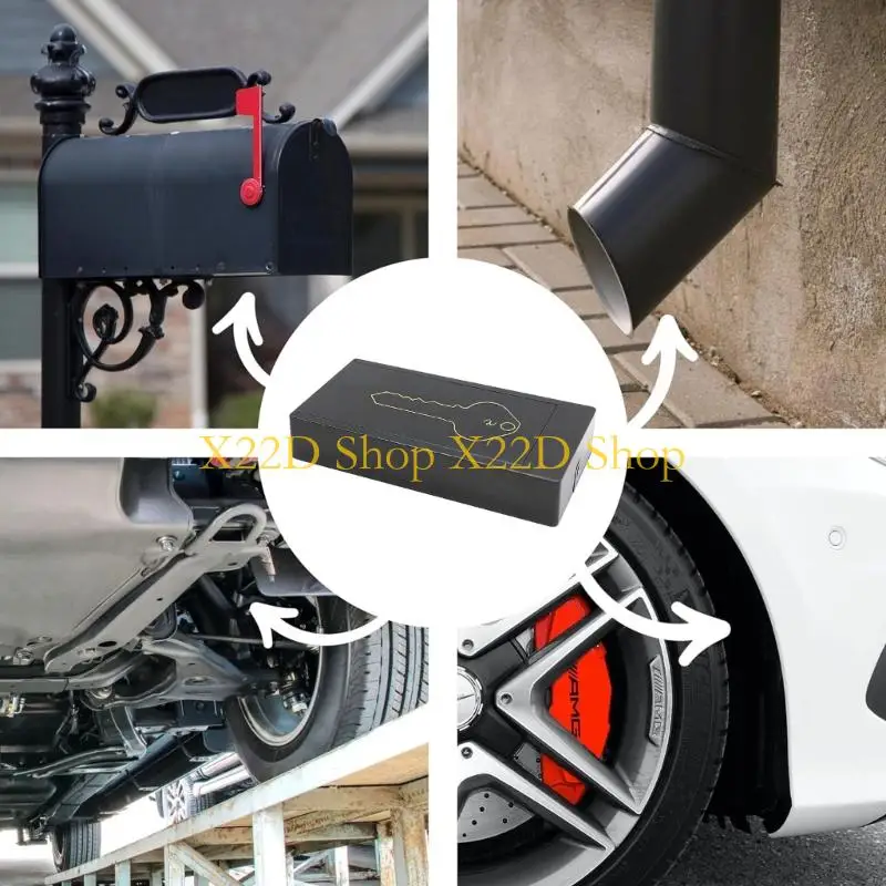 X22D Concealed Holder Box With Strong Embedded Magnet For Secure Storage On Metal Surfaces Indoors Or Outdoors