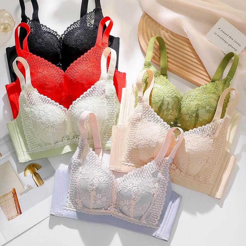 

Дышащее удобное нижнее белье для женщин без ободков, мягкий собранный бюстгальтер против провисания, шелковый регулируемый бюстгальтер с нагрудным поясом