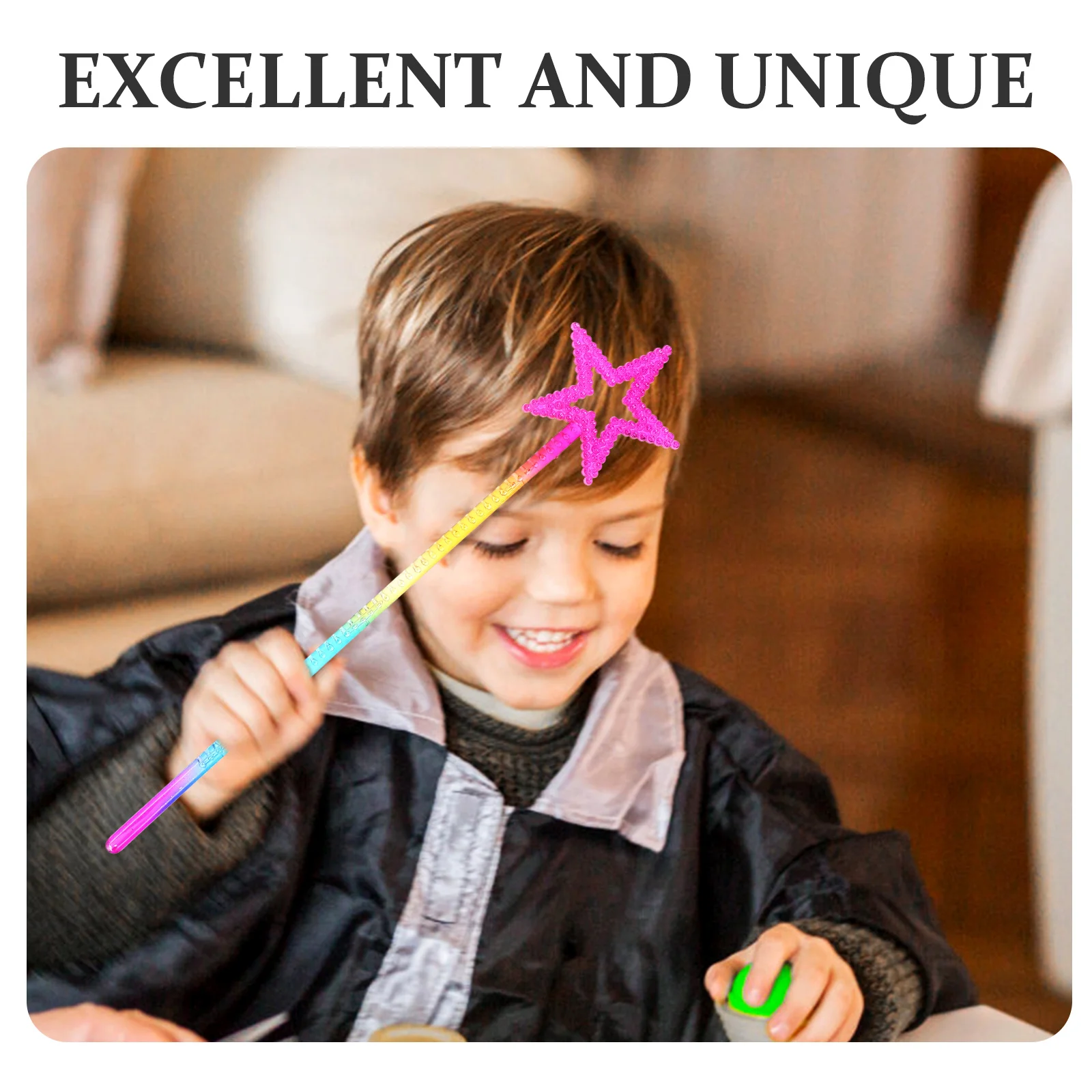 

3Pcs Star Wands Fairy Sticks Kids Fairy Costume Accessories Resin Plastic Props Role Playing Birthday Halloween Party Supplies