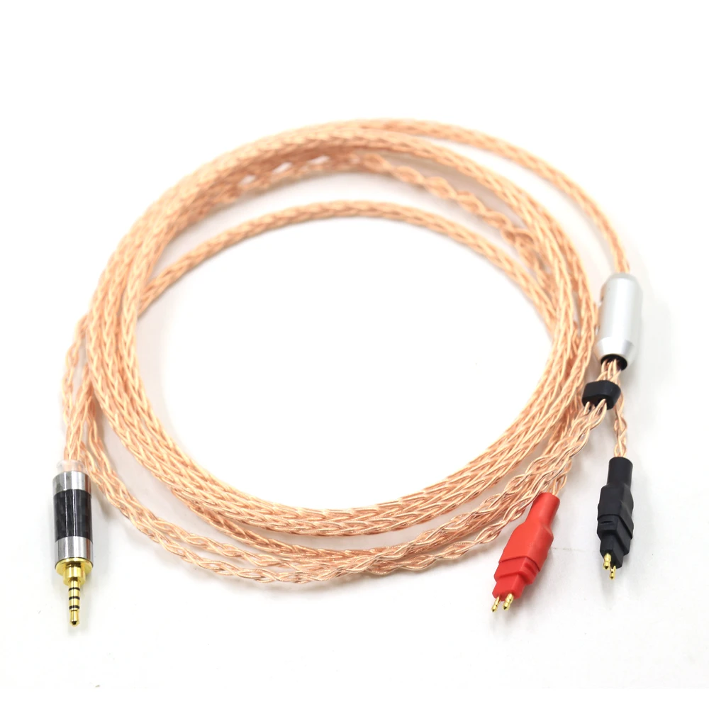 

2.5mm 6.35mm XLR Balanced Single Crystal Pure Copper For Sennheiser HD580 HD600 HD650 HDxxx HD660S HD58x HD6xx Headphone