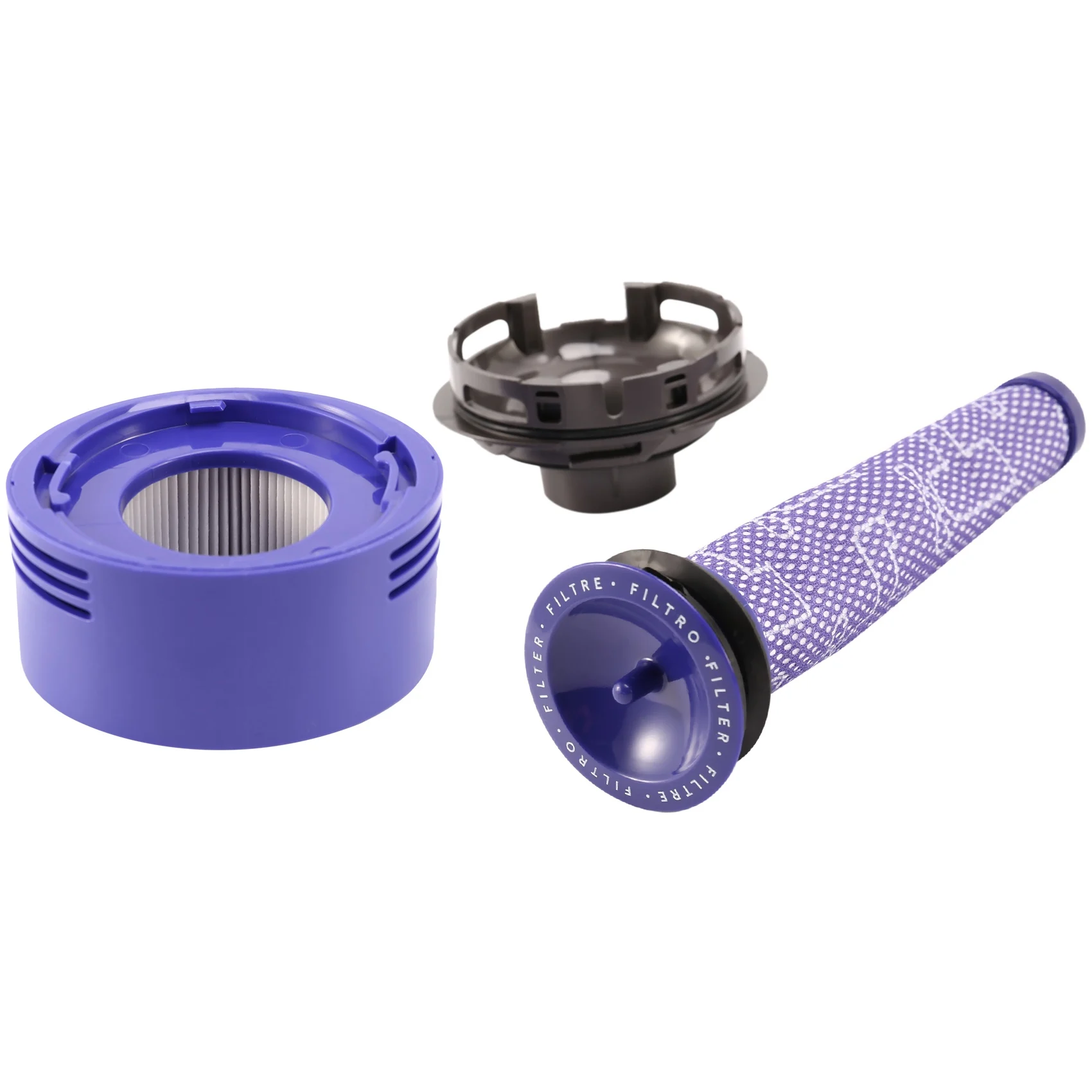 Kit de filtre avant et arrière pour aspirateur Dyson V7 V8, pièces d'installation de couvercle arrière de moteur