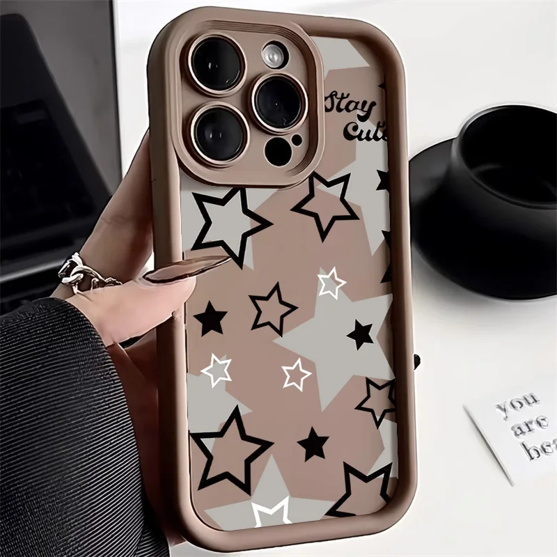 Star Heart Painted Phone Case For Infinix Hot 40 Pro 30Play 30i 20 Cover Infinix Note 40 30 Pro 30 VIP Zero 30 Drop-resistant