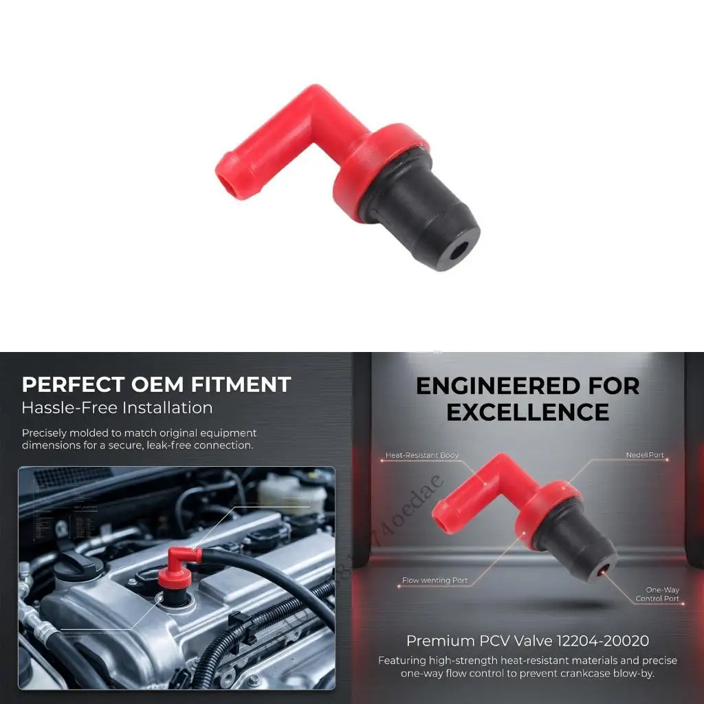Crankcase Ventilation Valves For Vehicle with Press Fit Connector Part 12204-20020 