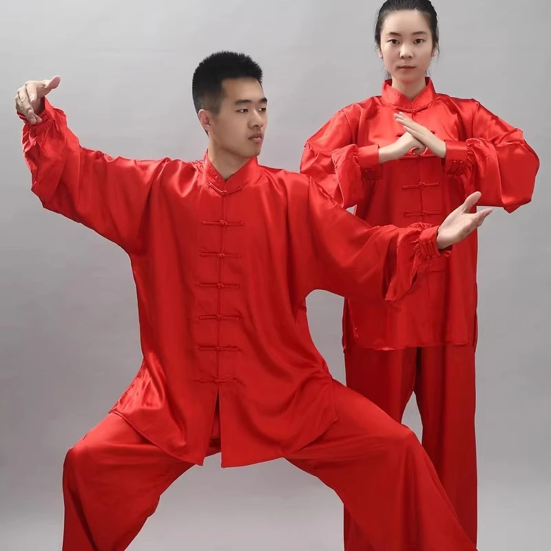 Tai Chi Martial Arts Suit Traditional Chinese Martial Arts Wing Chun Morning Gymnastics Team Practice Uniform Kung Fu Wushu Sets