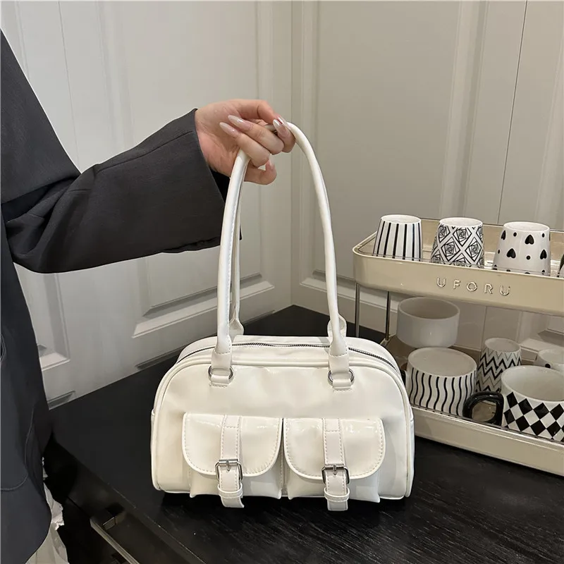 

Доступная роскошная женская сумка через плечо 2025 года, ретро-принт, большая вместительная сумка, прочная искусственная кожа, повседневная легкая сумка для поездок на работу ​