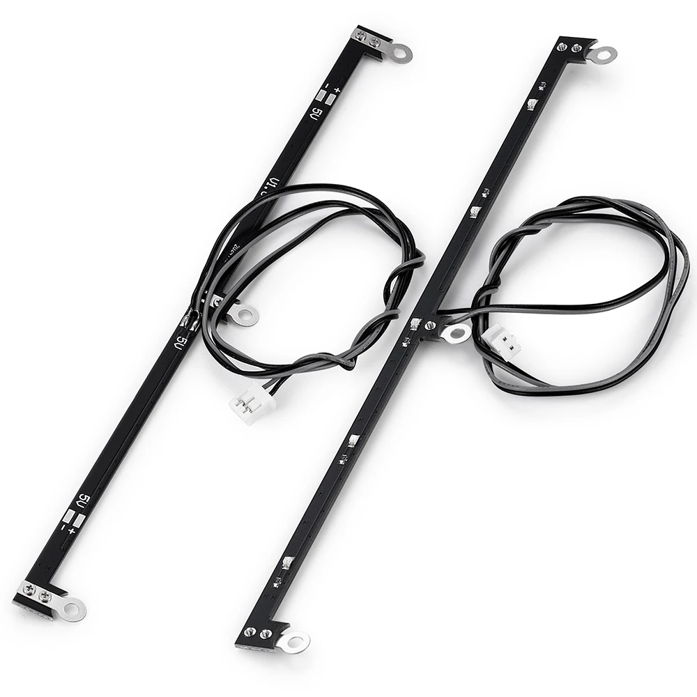 Yeahrun conjunto de lâmpadas led luzes laterais para tamiya volvo fh16xl 750 4x2 56375 1/14 rc trator reboque caminhão carro peças atualização