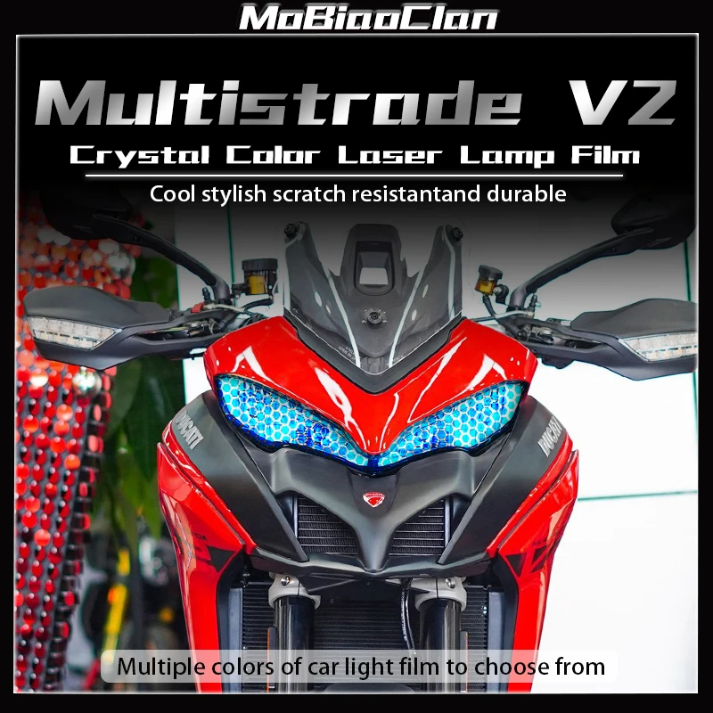 

For Ducati Multistrada V2 MULTISTRADA V2 2022 Headlight taillight film honeycomb laser film protect sticker modification accesso