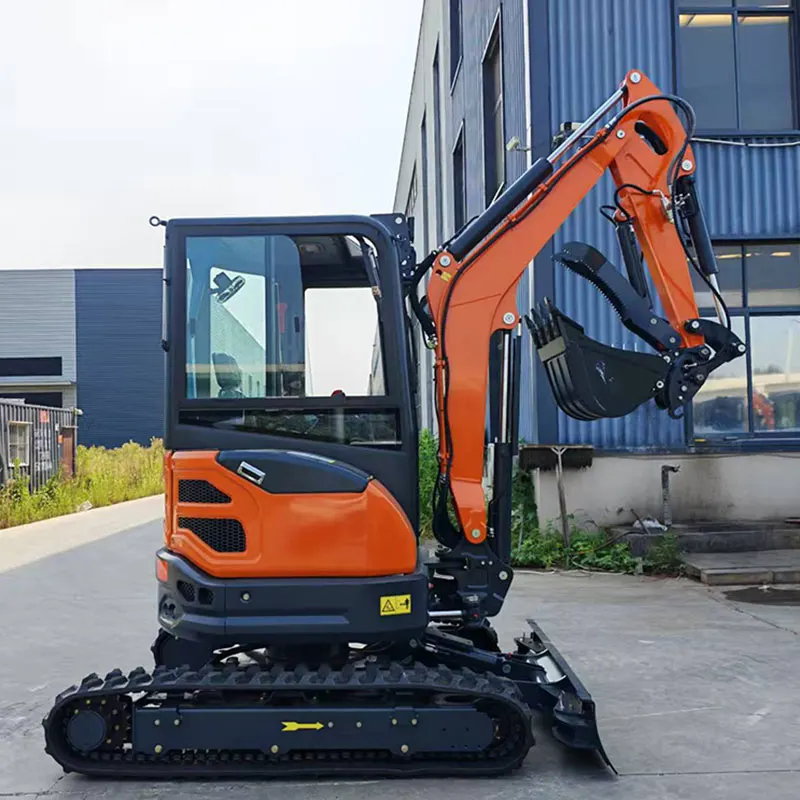 

free shipping 3.5 ton excavator kubota engine mini digger bagger excavator 2.5 ton customized crawler excavator with cab