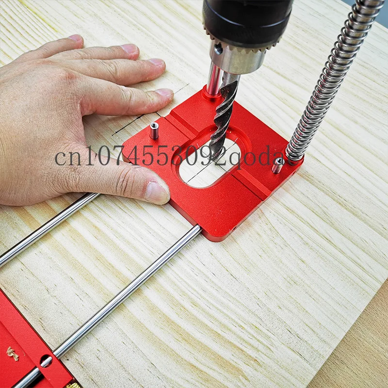 Aluminum Alloy Hand Drill Bracket, Portable Drilling Locator, Table Drill, Woodworking All Metal