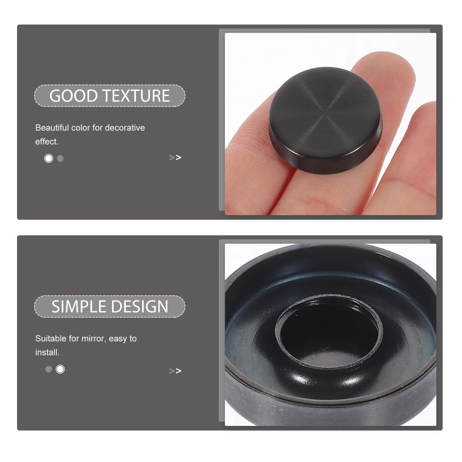 

20Pcs Decorative Screw Caps Stainless Steel Glass Nails Mirror Holder Sign Mounting Hardware Indoor Outdoor Rust Resistant