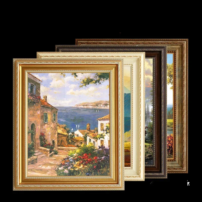 European Golden Frame Vintage Painting Luxury Frame Personalized Gift Cadre Photos Cadre Decoration Murale Pour Salon Home Decor