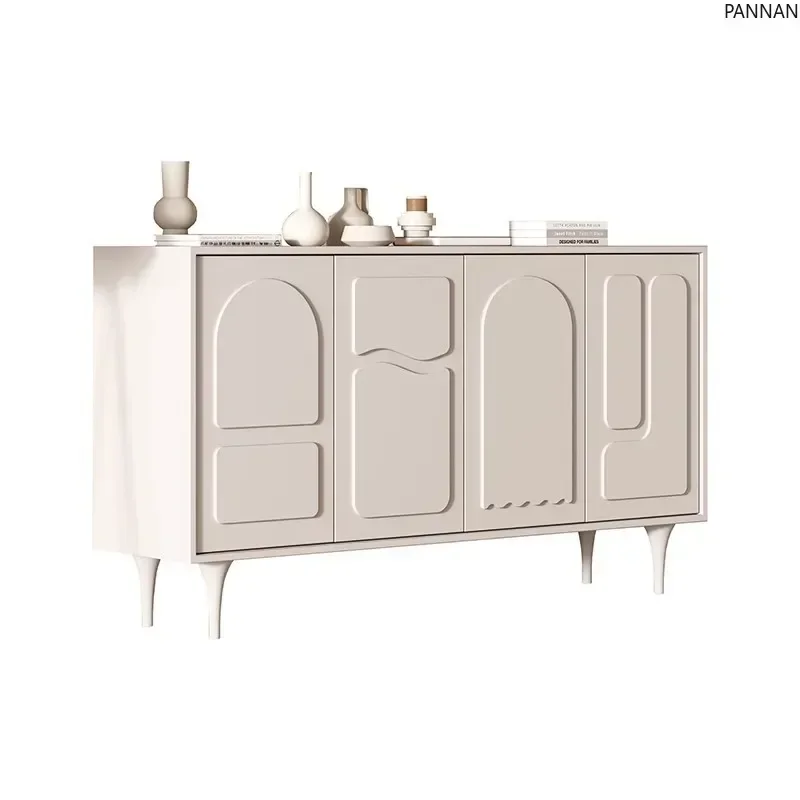 Cream wind style shoe cabinet Entrance cabinet Light luxury high-end living room decorative storage side cabinet